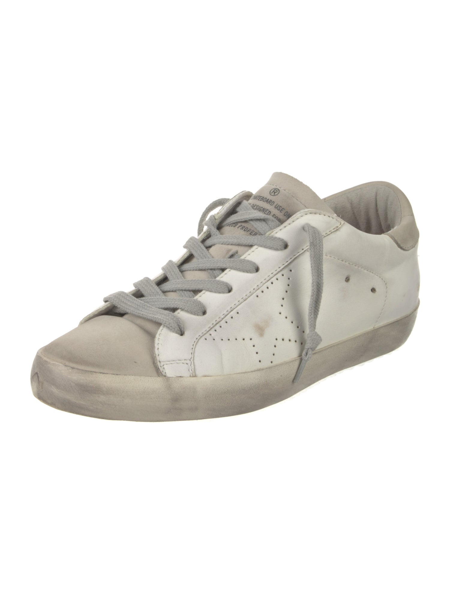 Golden Goose Leather Printed Sneakers