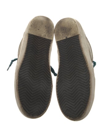 Golden Goose Leather Colorblock Pattern Sneakers