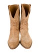Golden Goose Suede Graphic Print Western Boots