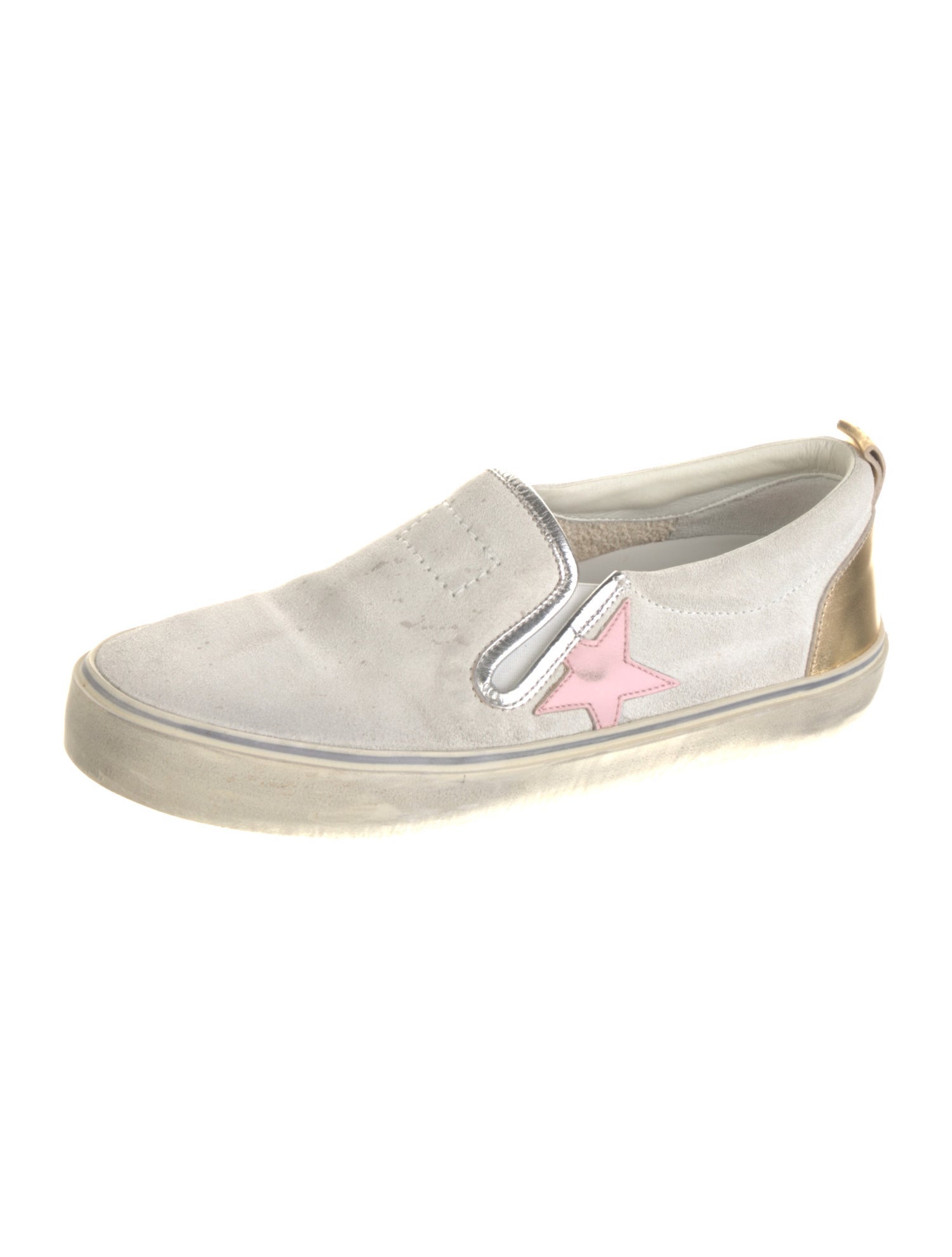 Golden Goose Suede Colorblock Pattern Loafers