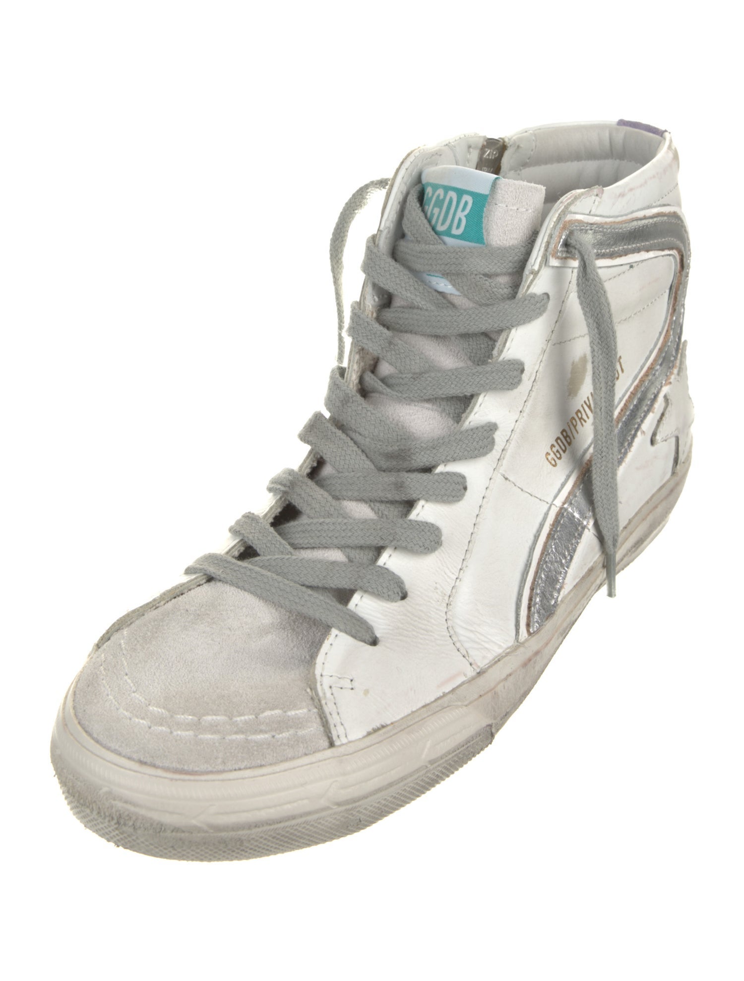 Golden Goose Leather Distressed Accents Sneakers