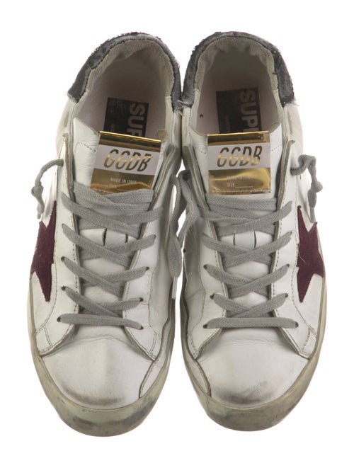 Golden Goose Leather Printed Sneakers