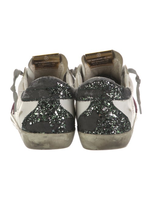 Golden Goose Leather Printed Sneakers