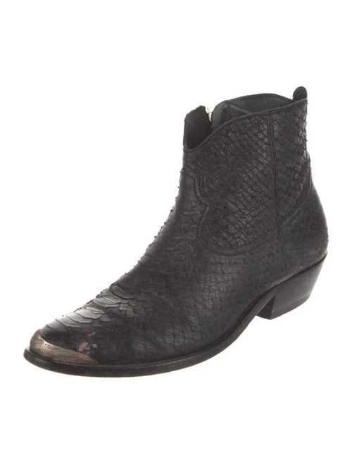 Golden Goose Python Western Boots