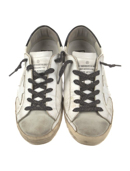 Golden Goose Leather Printed Sneakers
