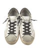 Golden Goose Leather Printed Sneakers