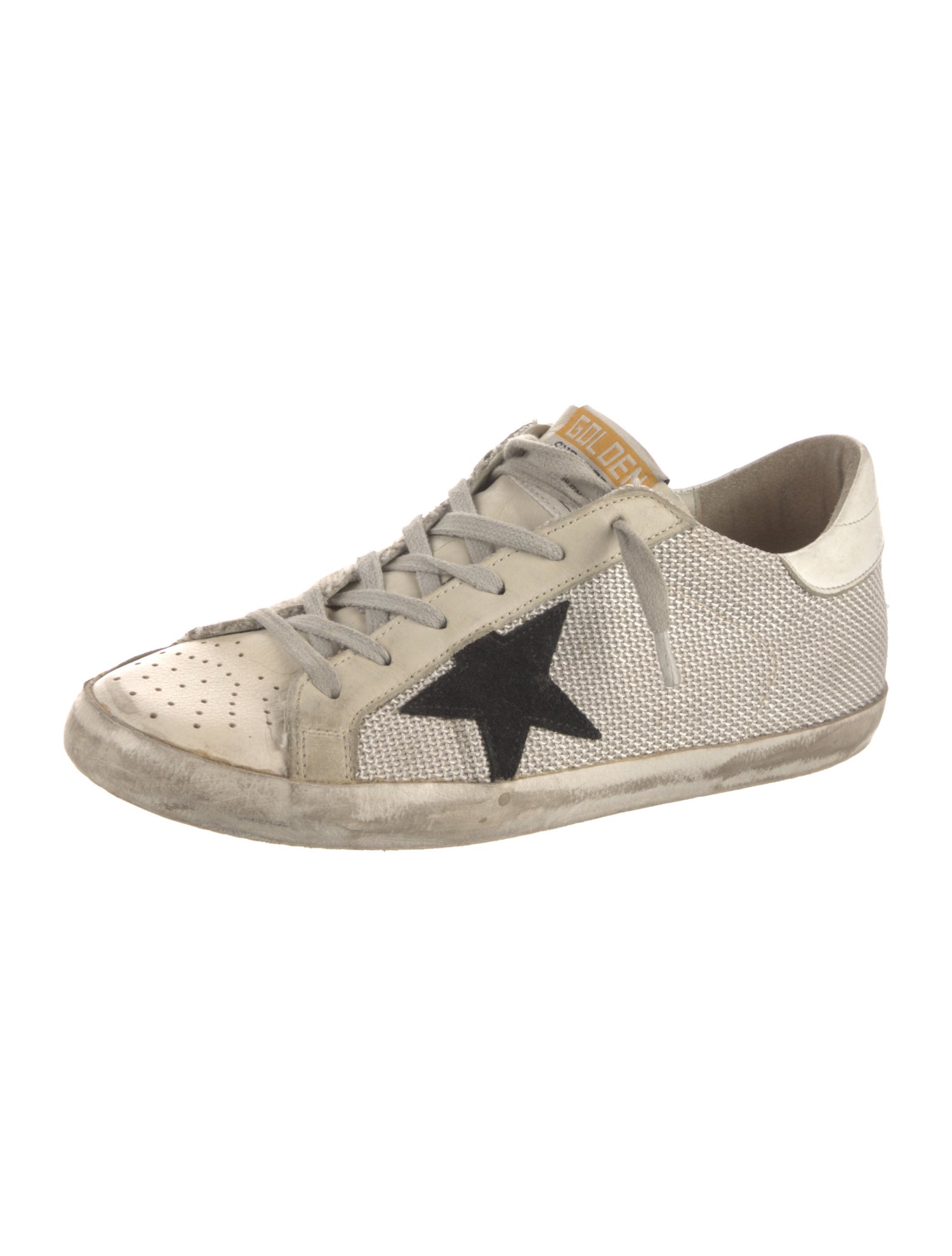 Golden Goose Mesh Distressed Accents Sneakers