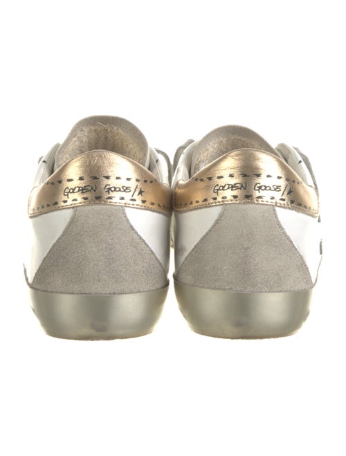 Golden Goose Leather Printed Sneakers