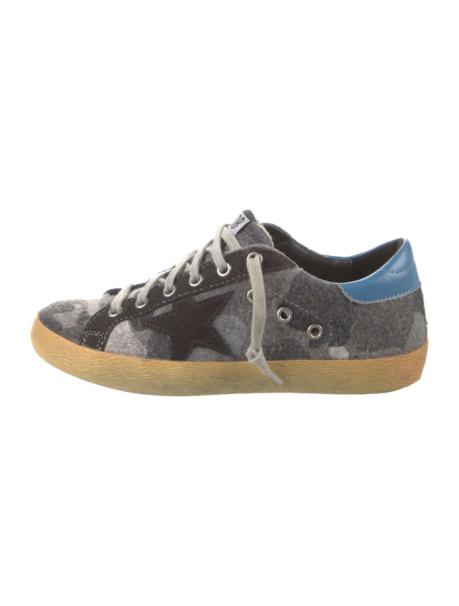 Golden Goose Wool Printed Sneakers