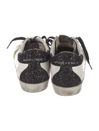 Golden Goose Leather Colorblock Pattern Sneakers