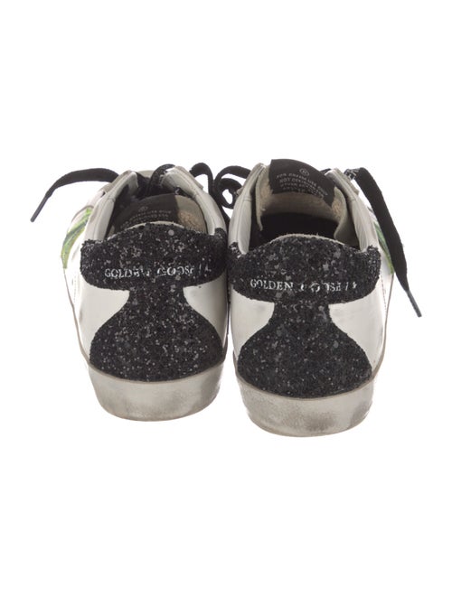 Golden Goose Leather Colorblock Pattern Sneakers