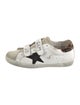 Golden Goose Leather Colorblock Pattern Sneakers