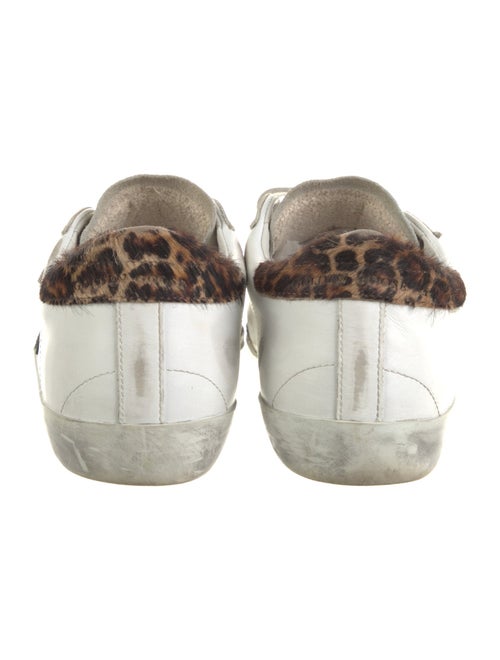 Golden Goose Leather Colorblock Pattern Sneakers