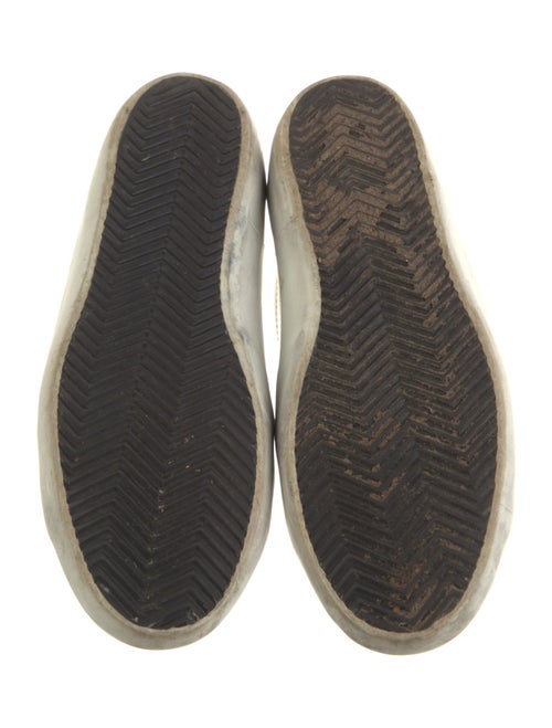 Golden Goose Leather Colorblock Pattern Sneakers