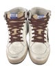 Golden Goose Leather Graphic Print Sneakers