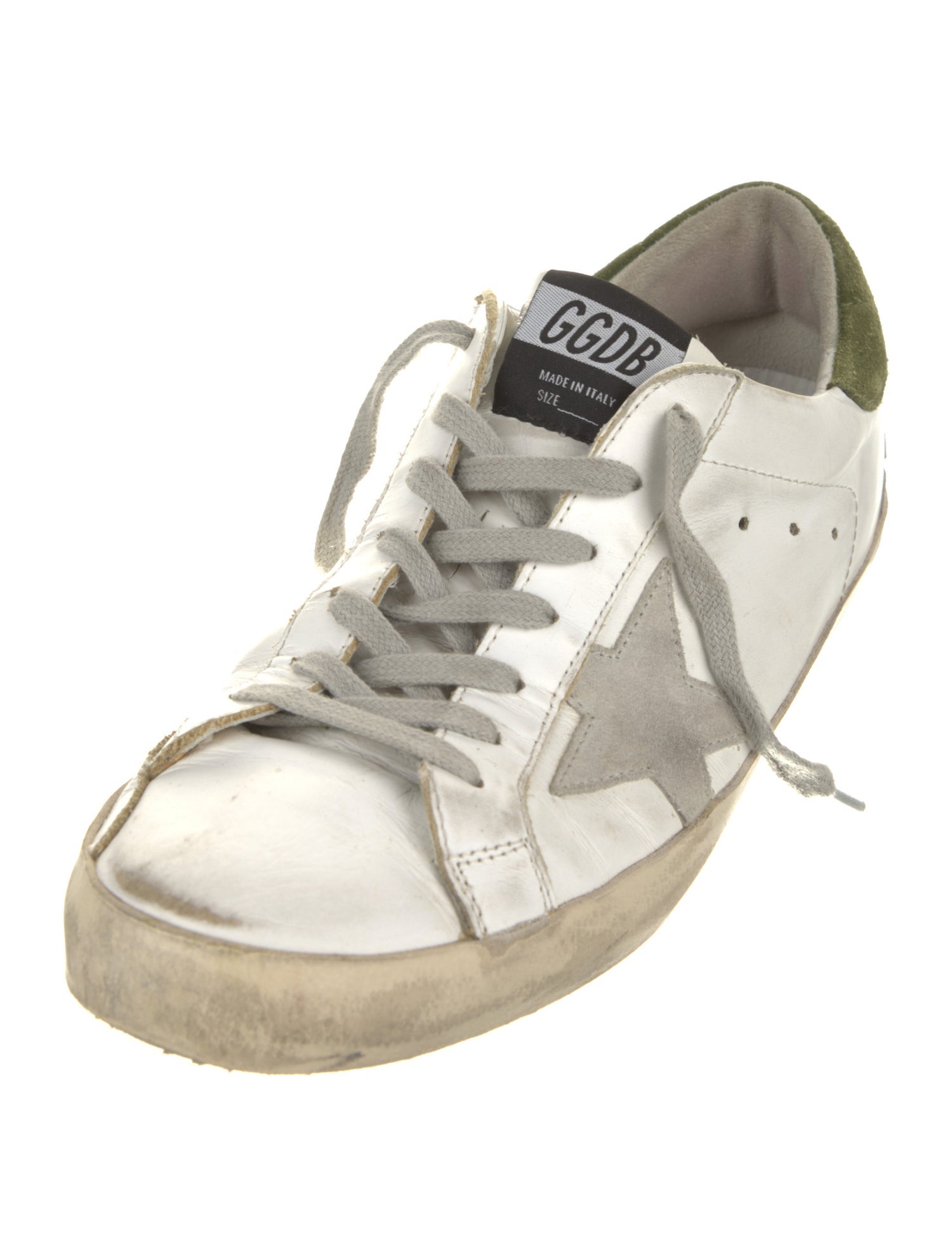 Golden Goose Leather Printed Sneakers