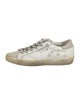 Golden Goose Leather Colorblock Pattern Sneakers