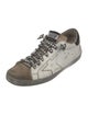 Golden Goose Leather Colorblock Pattern Sneakers