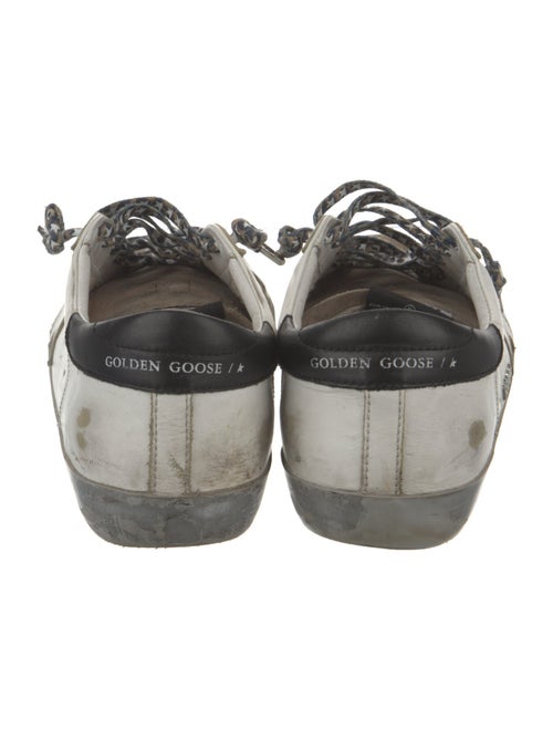 Golden Goose Leather Colorblock Pattern Sneakers