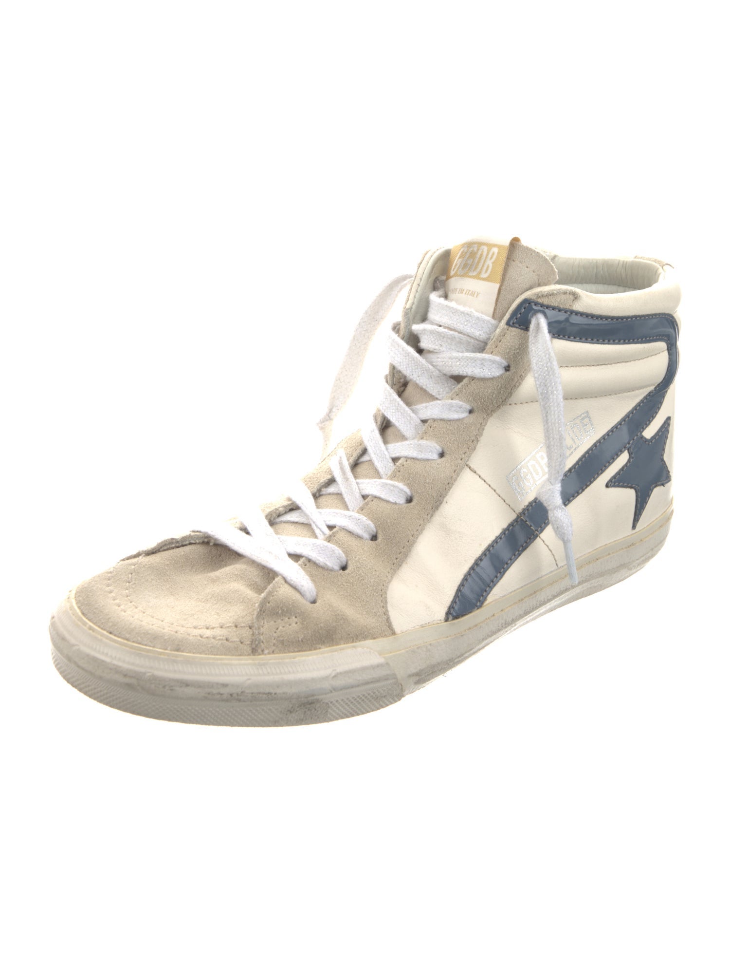 Golden Goose Leather Distressed Accents Sneakers