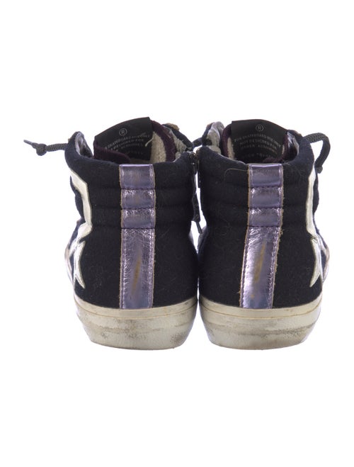 Golden Goose Suede Colorblock Pattern Sneakers