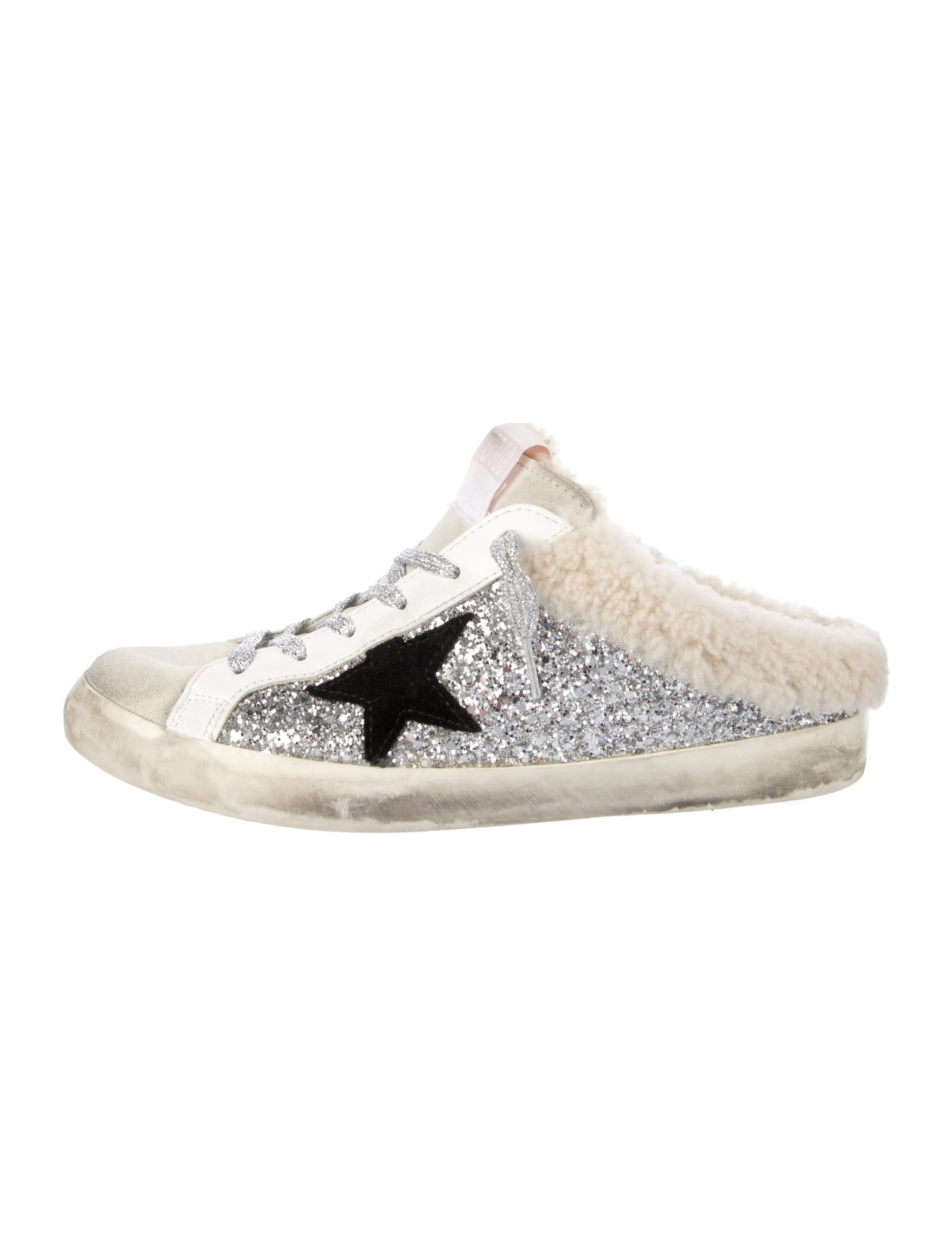 Golden Goose Glitter Printed Sneakers