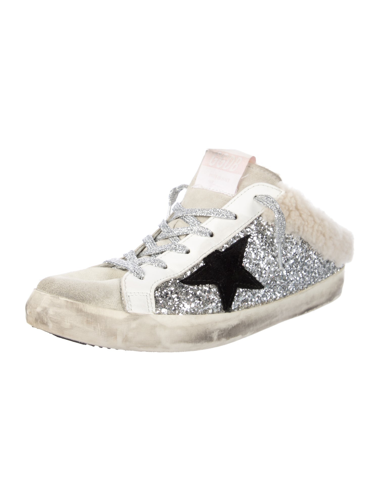 Golden Goose Glitter Printed Sneakers