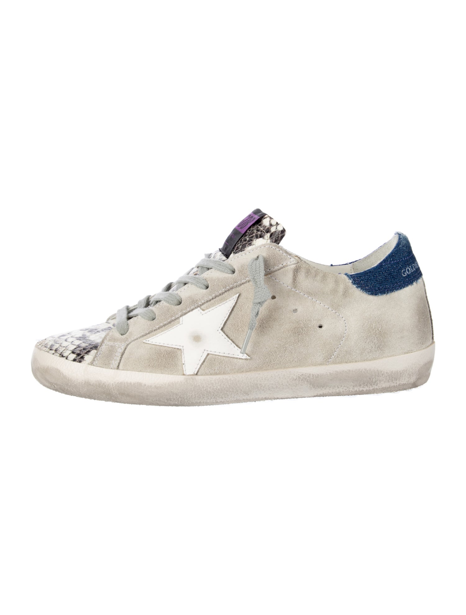 Golden Goose Suede Animal Print Sneakers