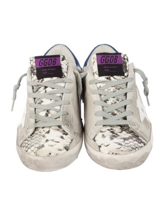Golden Goose Suede Animal Print Sneakers