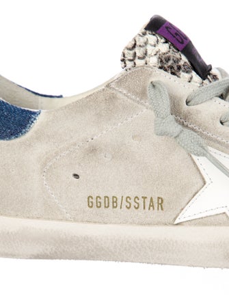Golden Goose Suede Animal Print Sneakers