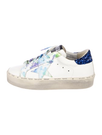Golden Goose Leather Printed Sneakers