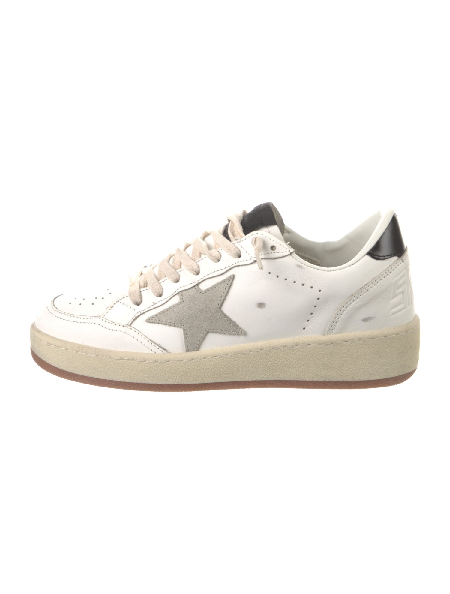 Golden Goose Leather Colorblock Pattern Sneakers