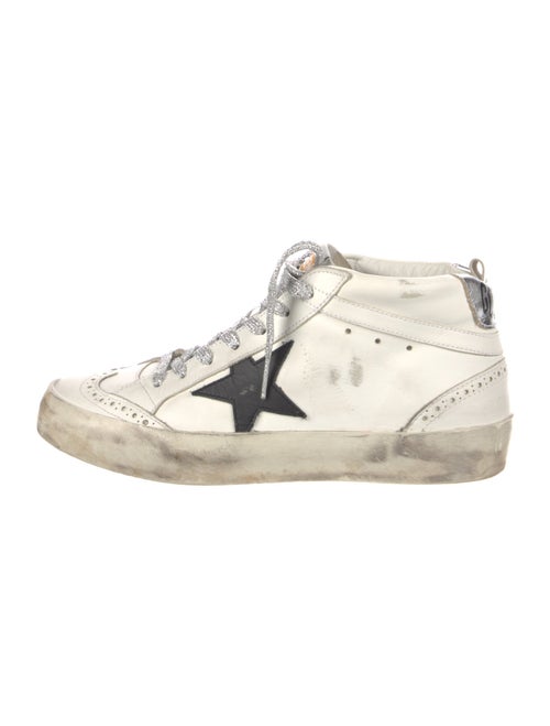 Golden Goose Leather Distressed Accents Sneakers