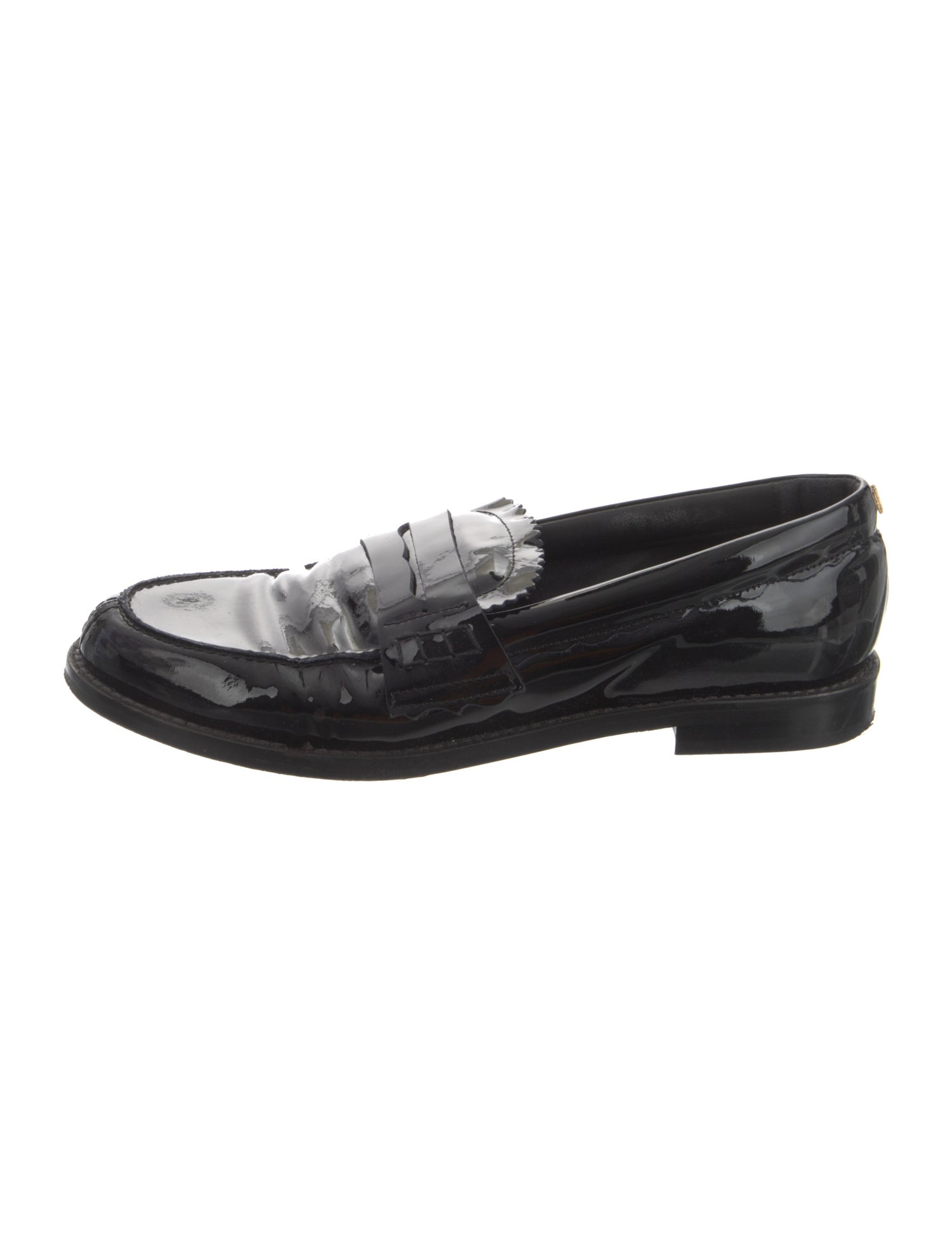 Golden Goose Patent Leather Scalloped Accent Loafers