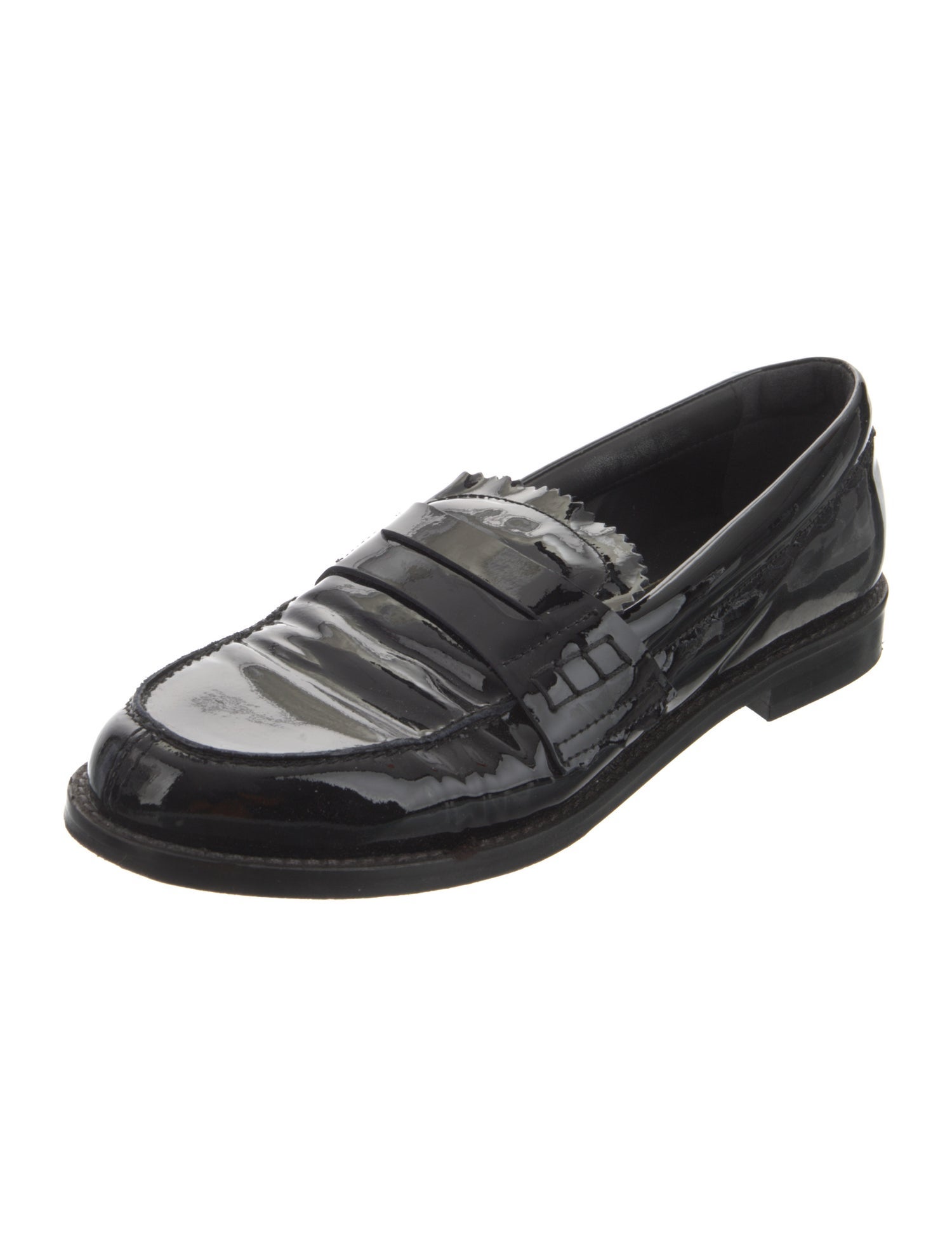 Golden Goose Patent Leather Scalloped Accent Loafers