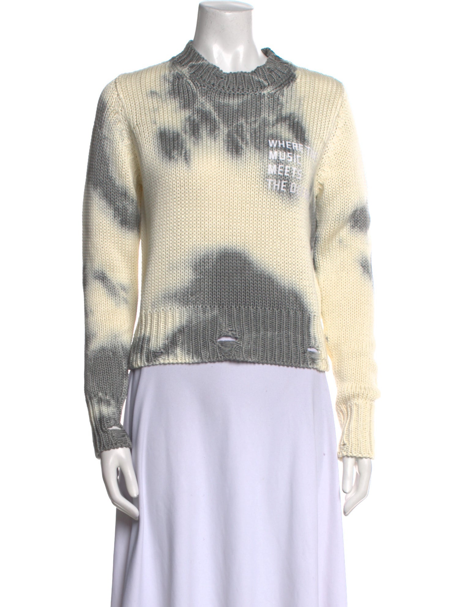 Golden Goose Printed Crew Neck Sweater