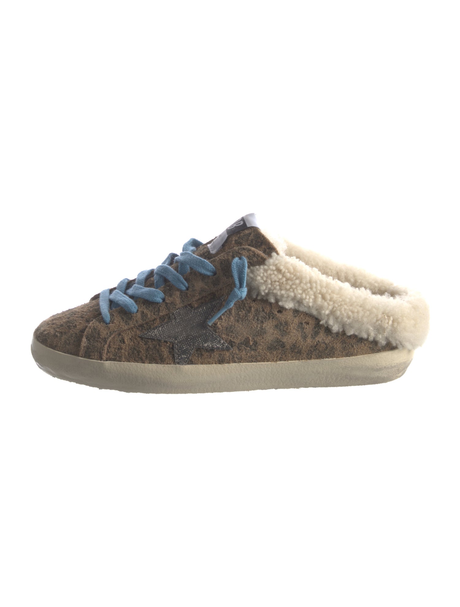 Golden Goose Suede Fur Trim Sneakers