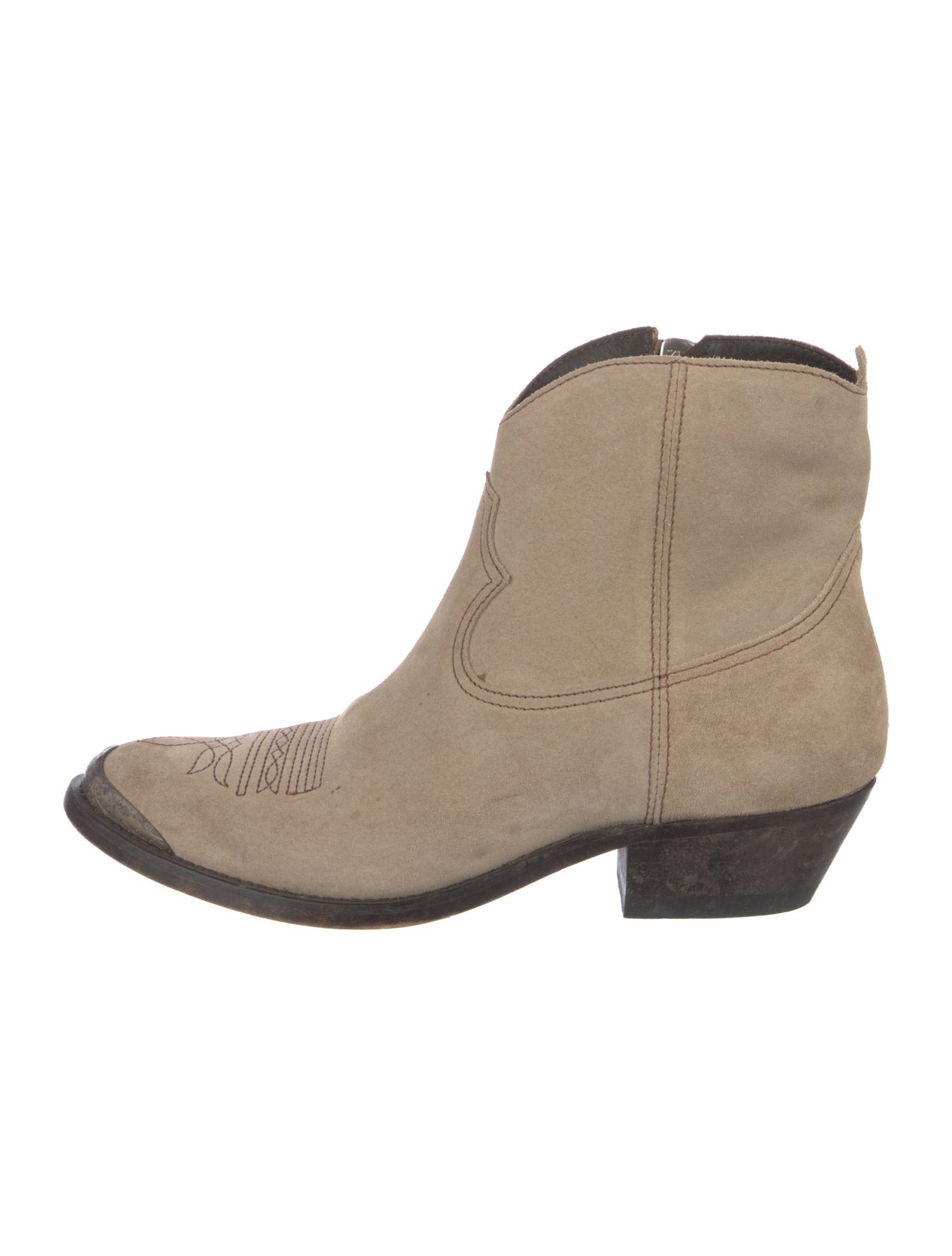 Golden Goose Suede Western Boots