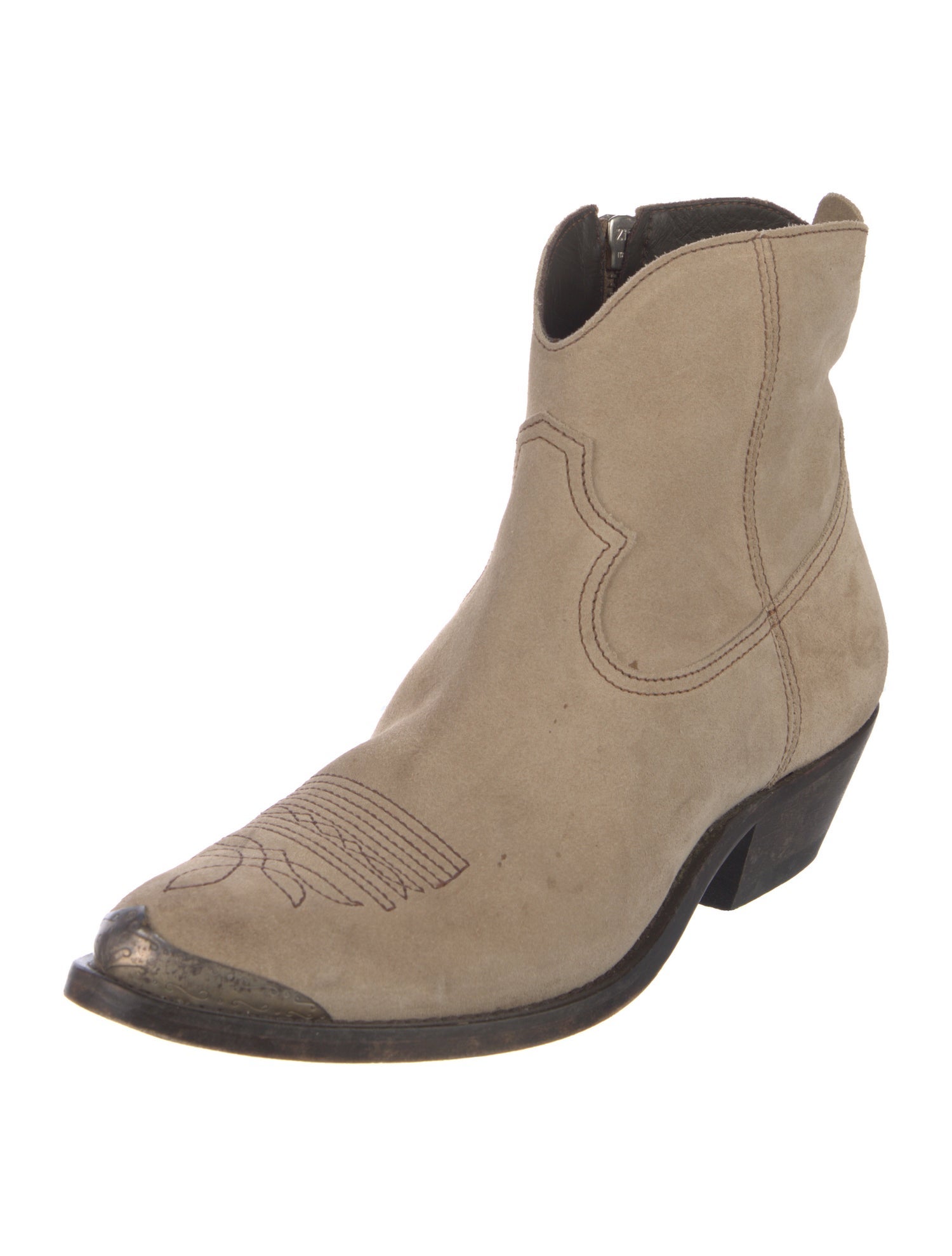 Golden Goose Suede Western Boots