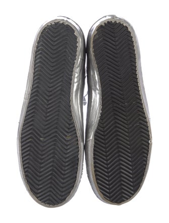 Golden Goose Leather Colorblock Pattern Sneakers