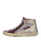 Golden Goose Glitter Colorblock Pattern Sneakers