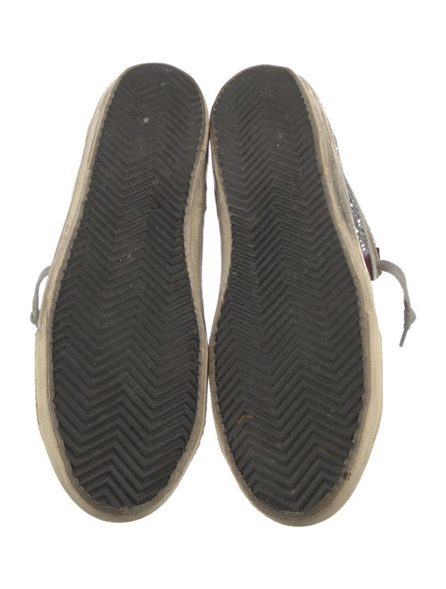 Golden Goose Glitter Colorblock Pattern Sneakers