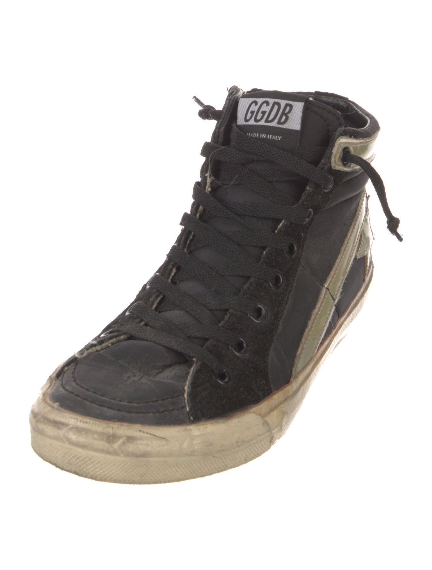 Golden Goose Leather Distressed Accents Sneakers