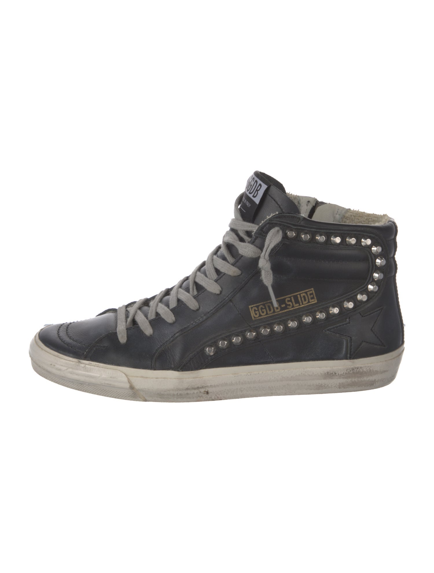 Golden Goose Leather Distressed Accents Sneakers