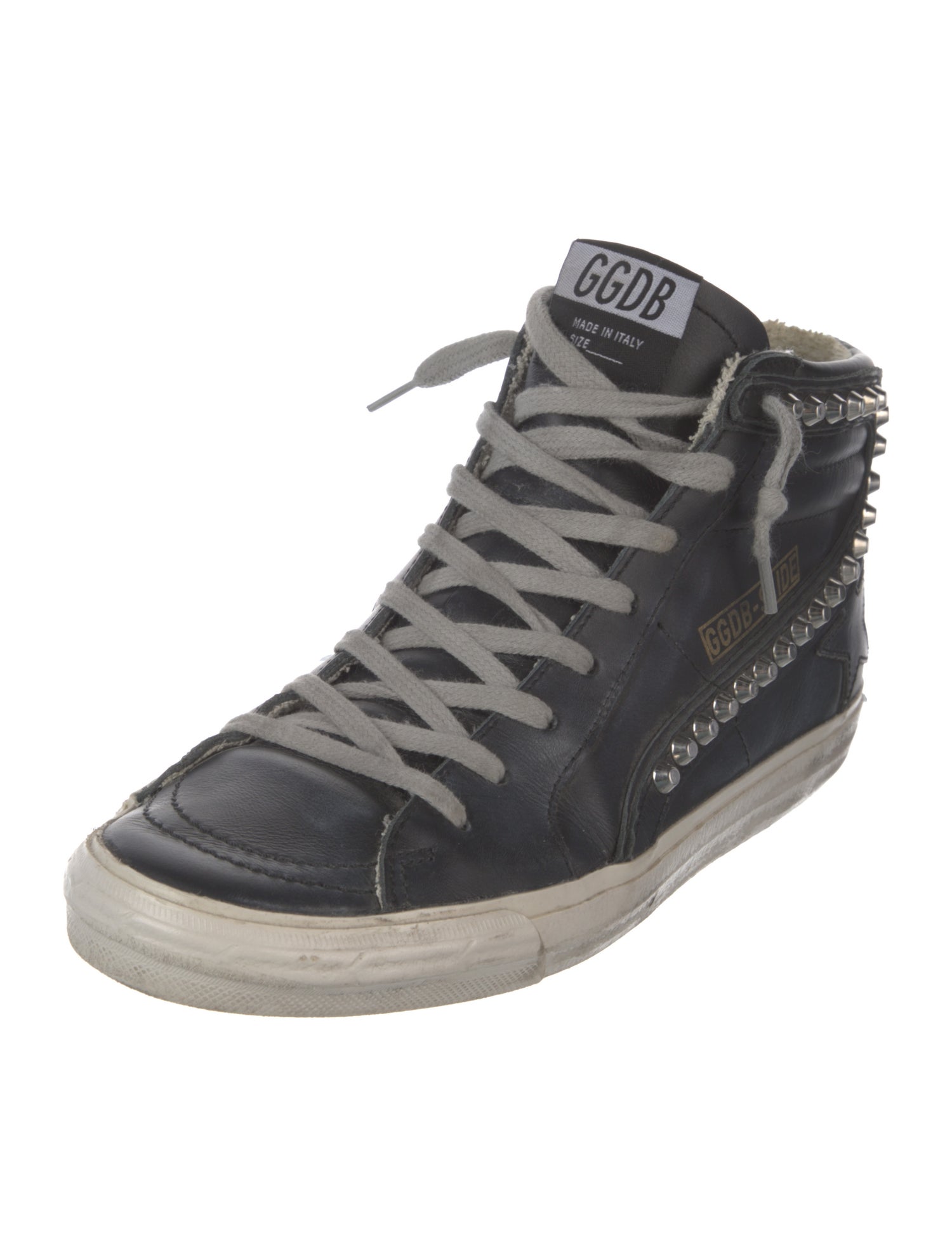 Golden Goose Leather Distressed Accents Sneakers