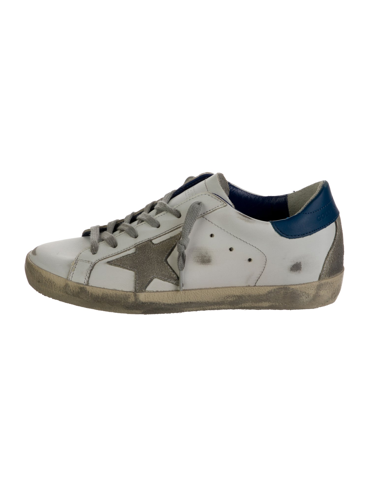 Golden Goose Leather Distressed Accents Sneakers