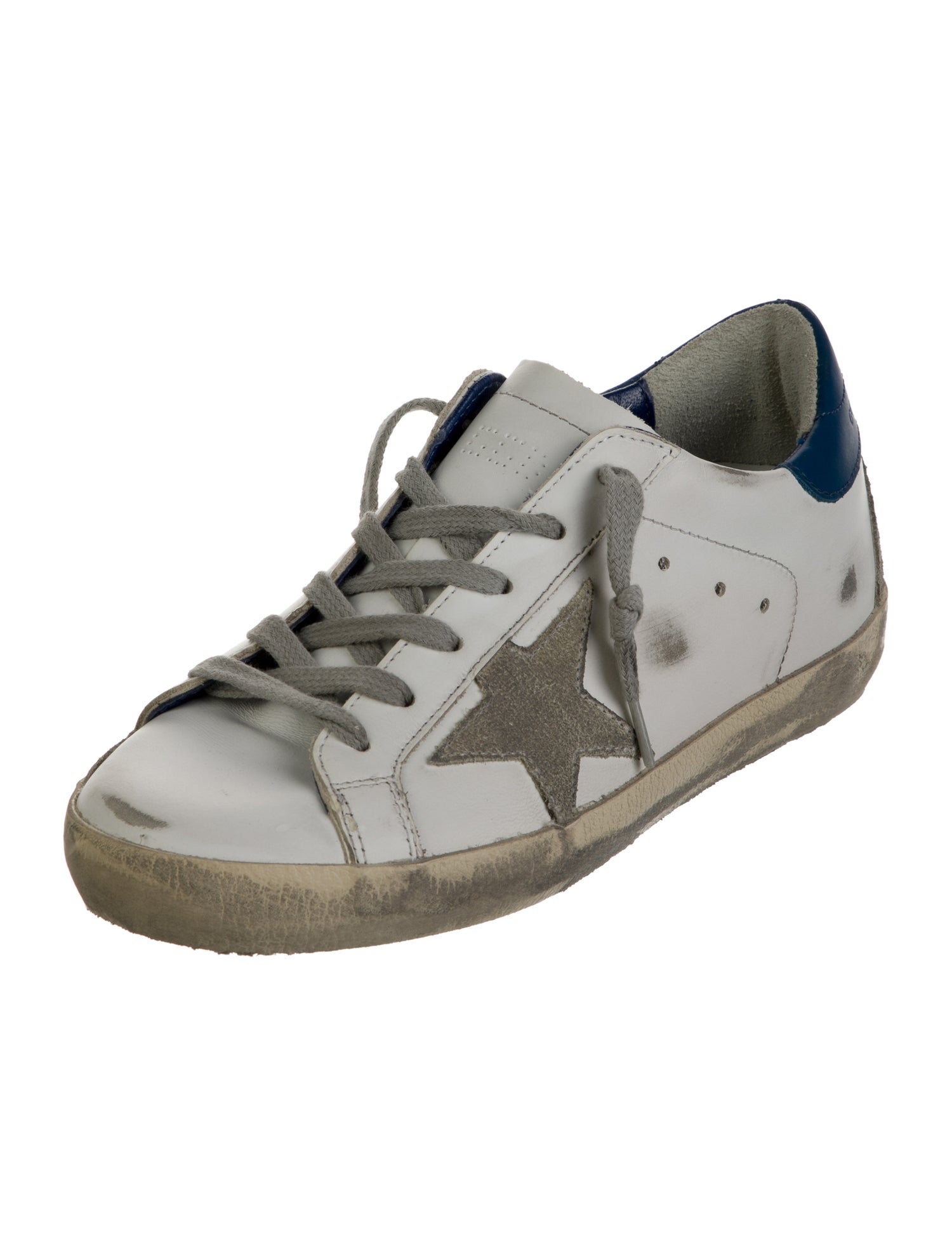 Golden Goose Leather Distressed Accents Sneakers