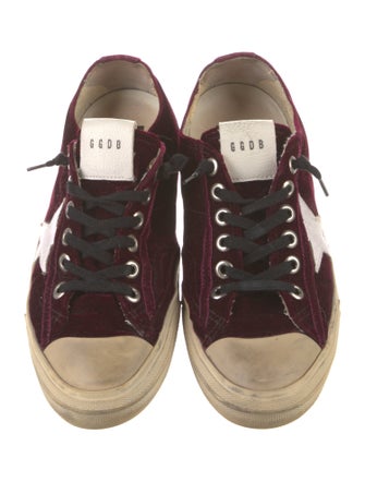 Golden Goose Velvet Colorblock Pattern Sneakers