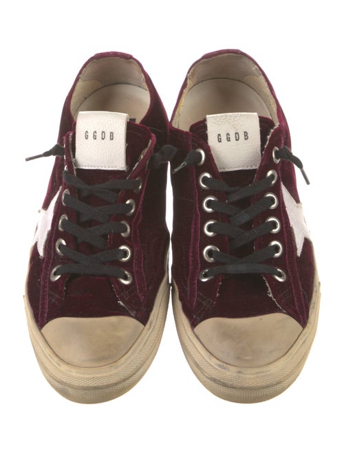 Golden Goose Velvet Colorblock Pattern Sneakers