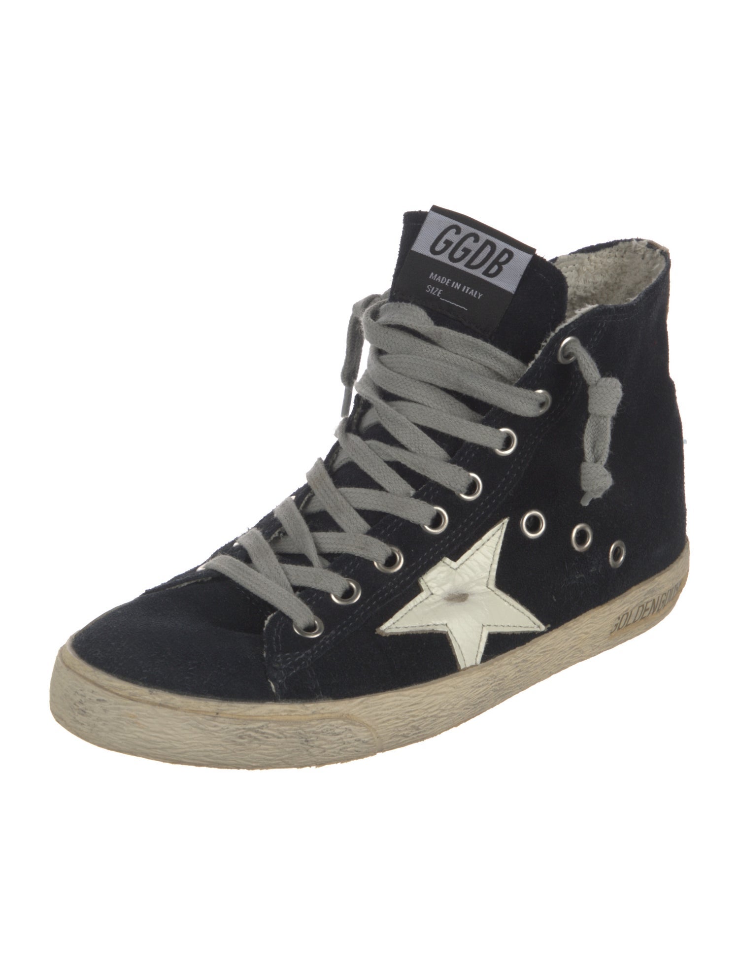 Golden Goose Suede Distressed Accents Sneakers